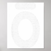 Large O Essential Oil White Words Poster (Voorkant)
