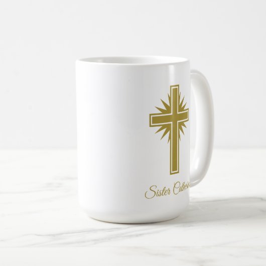 Large Personalized Religious Mug For Teacher  (Devant droit)