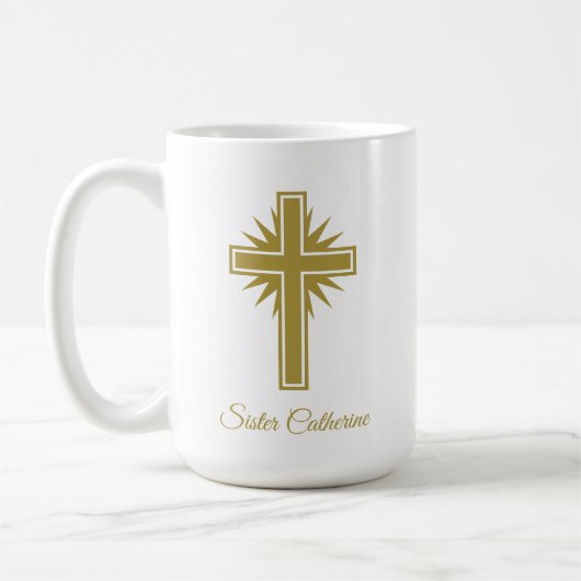 Large Personalized Religious Mug For Teacher  (Gauche)