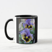 Large Purple Pansies Mug 11 oz (Gauche)