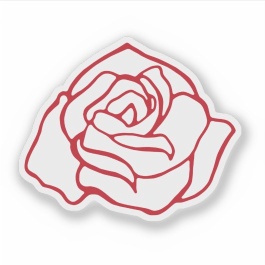 Large Rose Sticker (Devant)