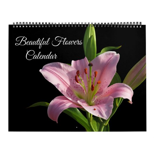 Large Size Beautiful Flowers Calendar Kalender (Hoes)