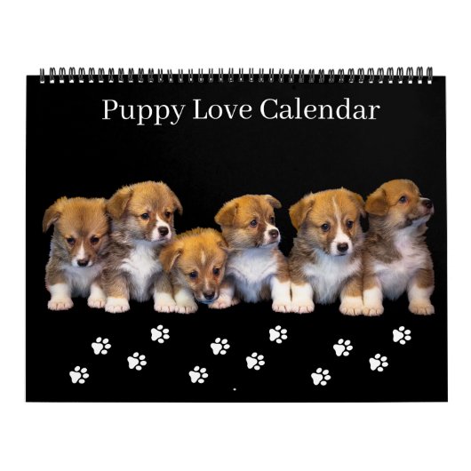 Large Size Puppy Love Calendar Kalender (Hoes)