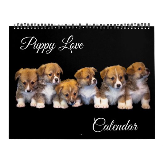 Large Size Puppy Love Calendar Kalender (Hoes)