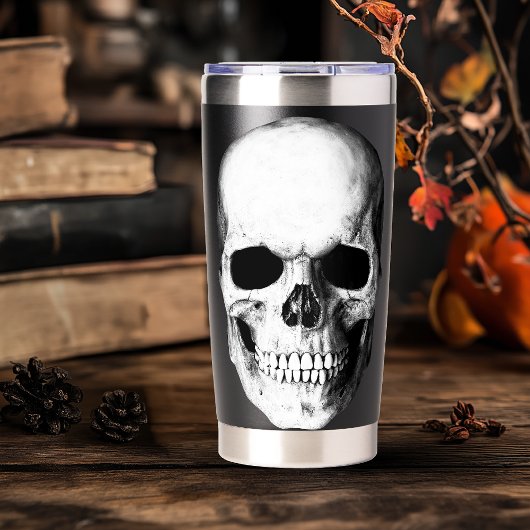 Large Skull Gothic Geïsoleerde Drinkbeker