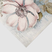 Large Slightly Abstract Pale Pink Long Stem Peony Tissuepapier (Detail)