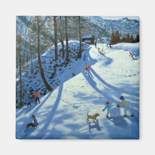 Large Snowball Zermatt Magneet (Voorkant)