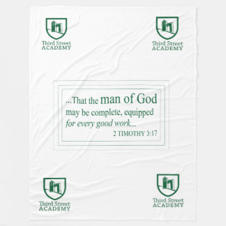Large Third Street Academy Fleece Blanket Deken