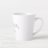 Large White Latte Mug (Droite)