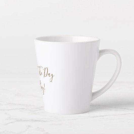 Large White Latte Mug (Droite)