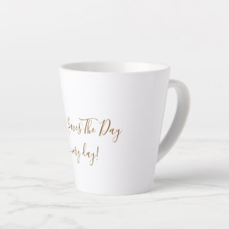 Large White Latte Mug Mok