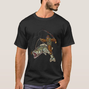 Largemouth B Vissen Bigfoot Visser  T-shirt