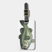 Largemouth Bass Bagagelabel (Voorkant verticaal)