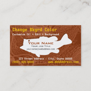 Largemouth Bass Fish Visitekaartje