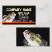 Largemouth Bass Jumping Visitekaartje (Voorkant / Achterkant)