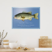 Largemouth Bass Poster (Keuken)