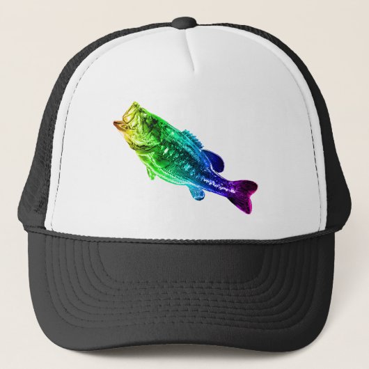 LARGEMOUTH BASS Rainbow Trucker Pet (Voorkant)
