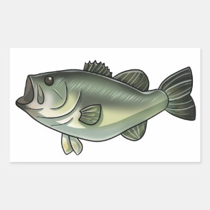 Largemouth Bass Rechthoekige Sticker