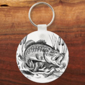 Largemouth bass sleutelhanger (Voorkant)