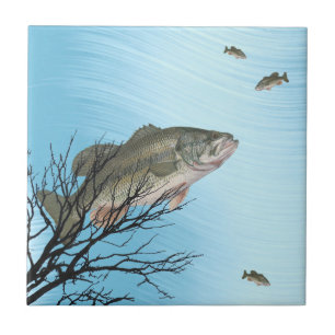 LARGEMOUTH BASS-TILE TEGELTJE