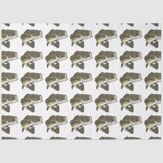 Largemouth Bass Tissuepapier (Voorkant)