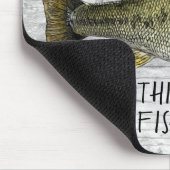 Largemouth Bass Vist Funny Angler Cool Muismat (Hoek)