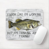 Largemouth Bass Vist Funny Angler Cool Muismat (Met muis)