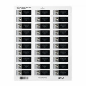 Largemouth Bass Vist Return Address Labels (Full Sheet)