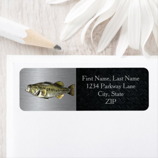 Largemouth Bass Vist Return Address Labels (Insitu)