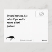 Largemouth Bass Vist sjabloon Briefkaart (Achterkant)