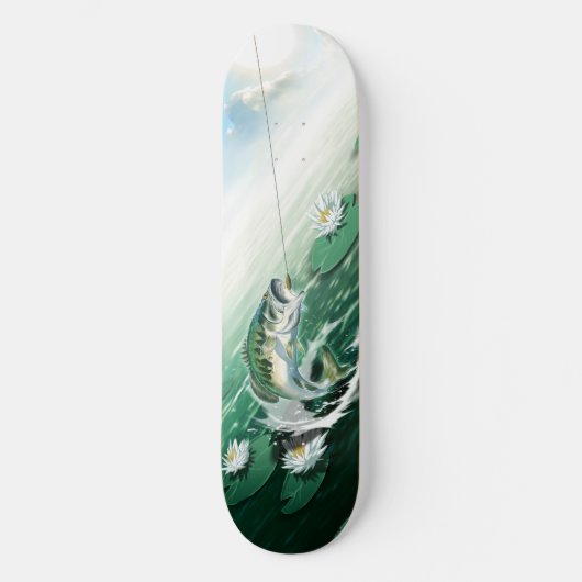Largemouth Bass Vist Skateboard (Voorkant)