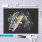 Largemouth Bass Vist Tissuepapier (Craft)