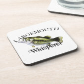 Largemouth Bass Whisperer Bier Onderzetter (Linkerzijde)