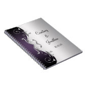 L'argent fleuri pourpre tourbillonne livre (Côté Droit)