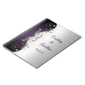 L'argent fleuri pourpre tourbillonne livre (Côté gauche)