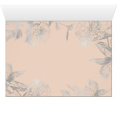 L'argent floral de demoiselle d'honneur élégante (Intérieur Horizontal (Bas))