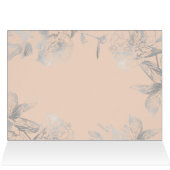 L'argent floral de demoiselle d'honneur élégante (Intérieur Horizontal (Haut))