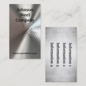 L'argent ondule des cartes de visite (Devant / Derrière)