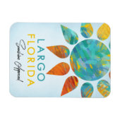 Largo Florida Sunshine Travel Magneet (Horizontaal)