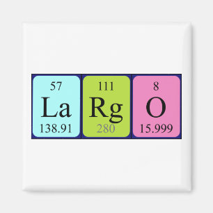 Largo periodieke tabelnaam magneet