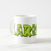 Larissa Nom Tasse Style Kiwi Tasse à café Tasse à (Devant gauche)