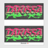 Larissa Vorname Name Graffiti Aufkleber Sticker (Vel)