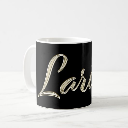 Larissa white gold Handwriting Tasse de café (Devant gauche)