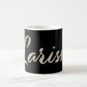 Larissa white gold Handwriting Tasse de café (Centre)