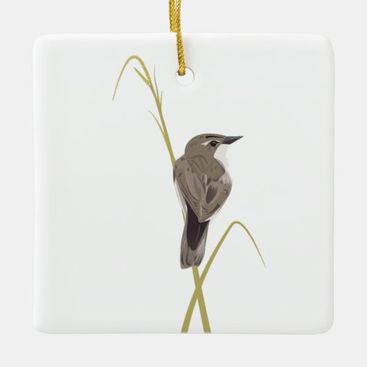 Lark Sparrow Keramisch Ornament (Voorkant)