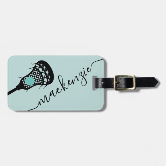 Larkruse Stick Gepersonaliseerd Monogram Bagagelabel (Voorkant horizontaal)