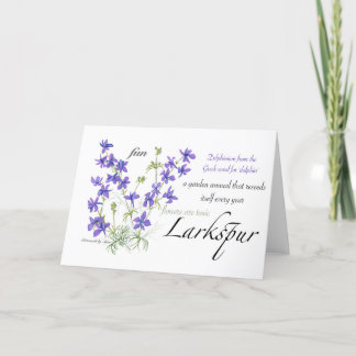 Larkspur Blank Kaart