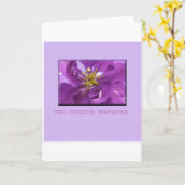 larkspur carte de sympathie hollandaise (Fleur jaune)