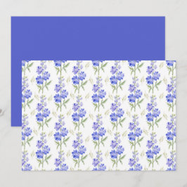 Larkspur Floral Botanical Note Card Notitiekaartje