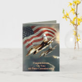 L'Armée de l'Air commissionnant la carte de voeux (Fleur jaune)